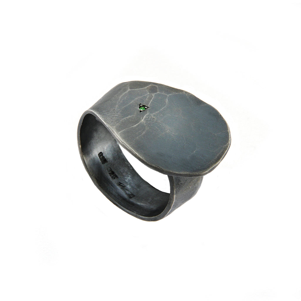 Plasteline Ring with Tsavorite