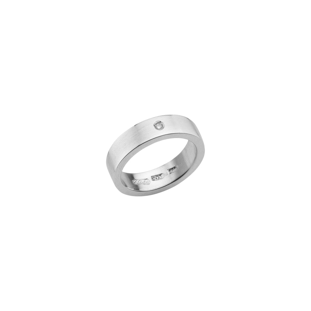 Diamond Thin Pipe Cut Ring