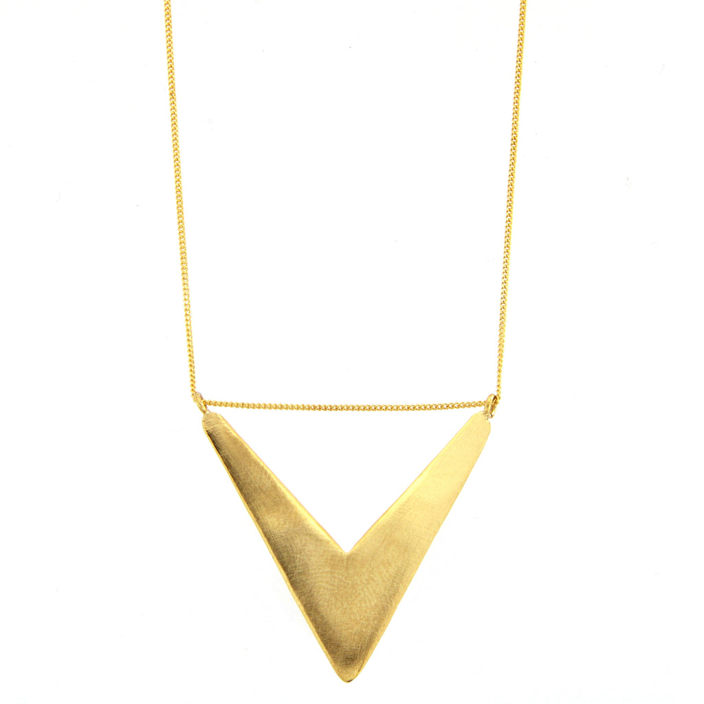Golden Arrowhead Necklace