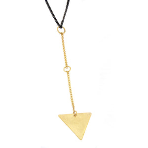 Gold & Silver Triangle Necklace