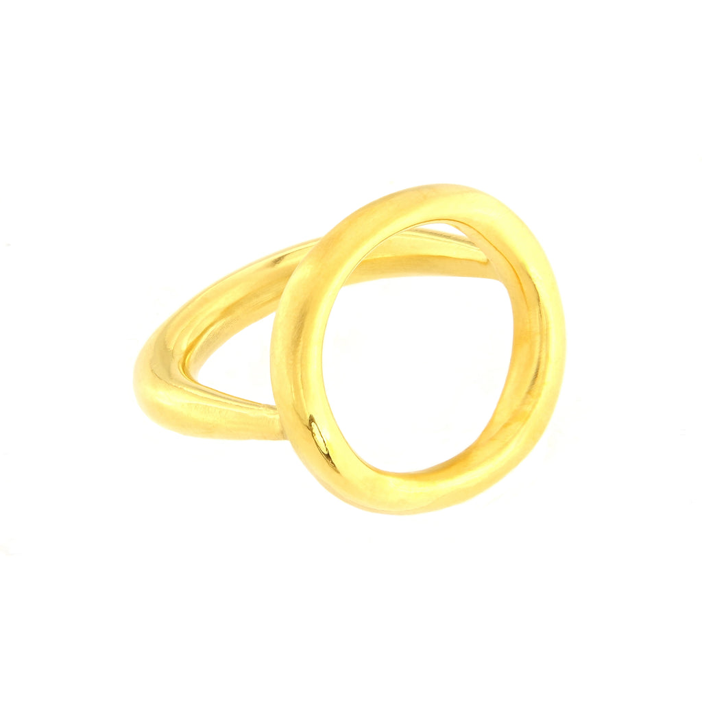Gold Plated Round Ring