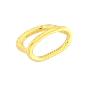 Gold Plated Oval Ring