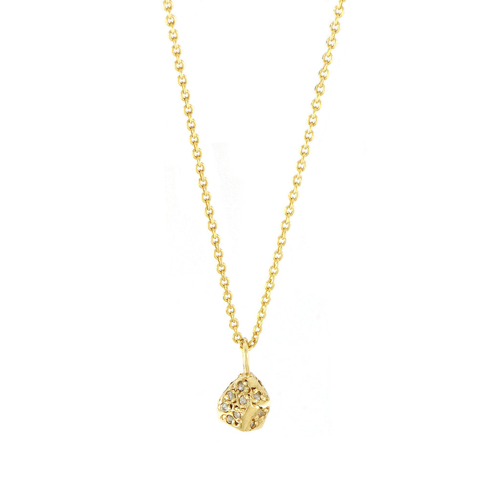 Multi Diamond Facet Necklace