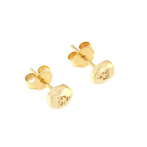 Brown Diamond Round Facet Earrings
