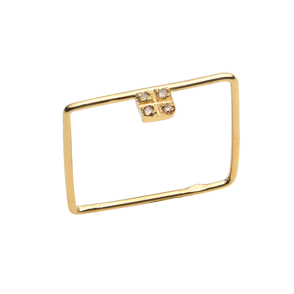 Little Square Diamond Ring
