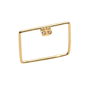 Little Square Diamond Ring