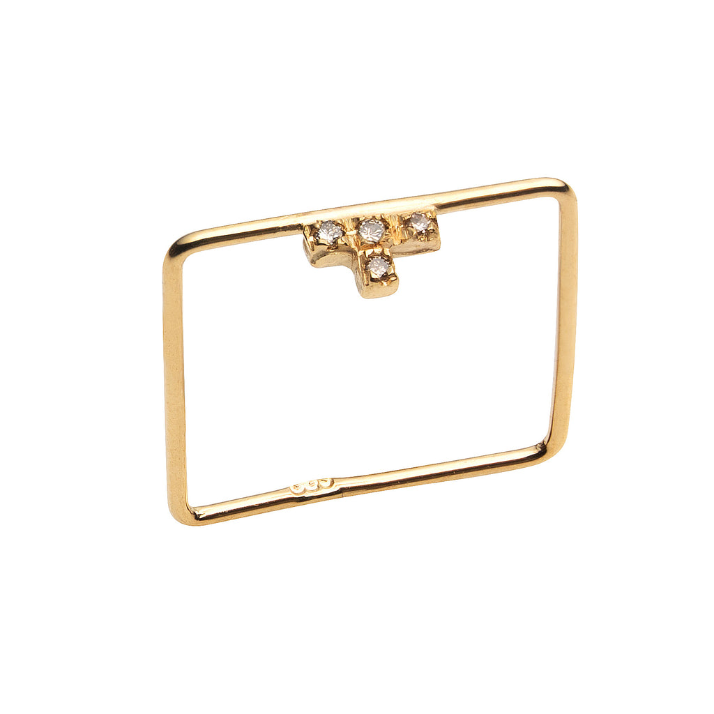 Little T Square Ring