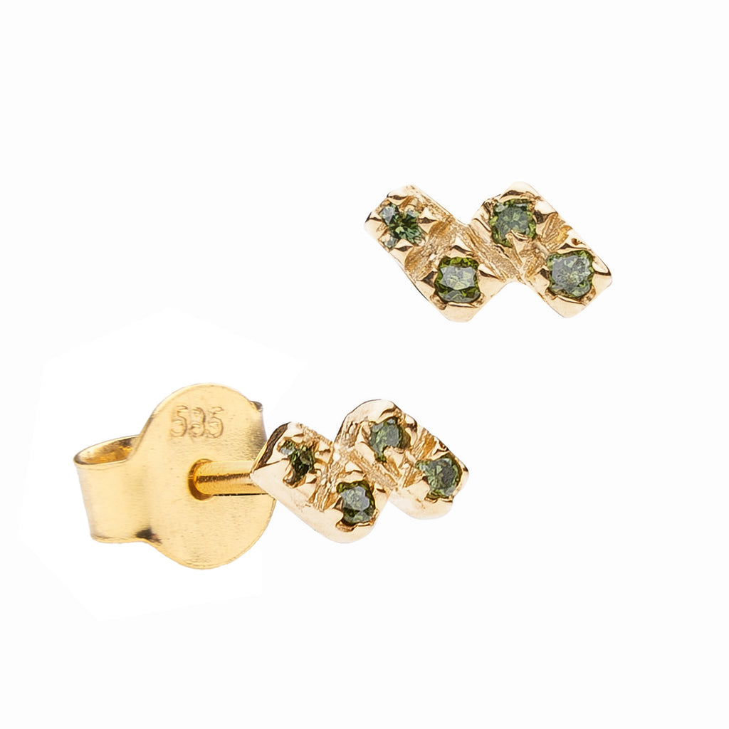 Little Zig Zag Diamond Earrings