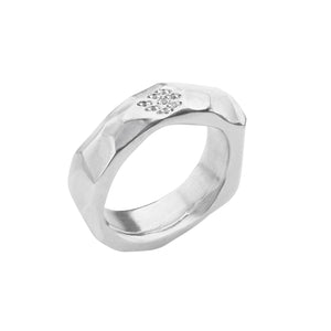 Multi Faceted Diamond Ring