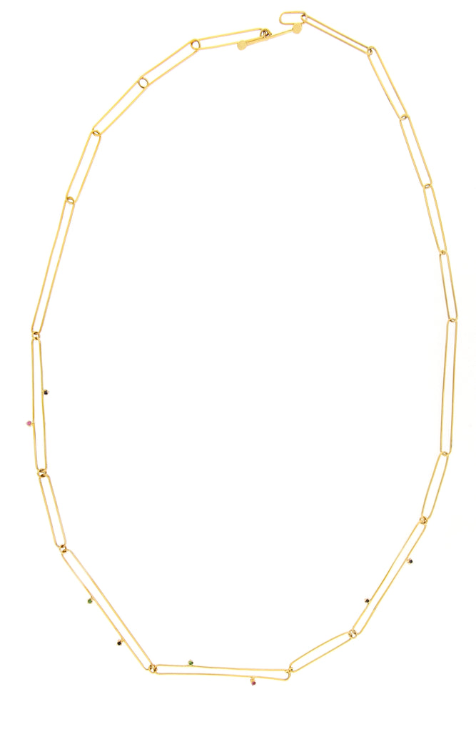 Link Multicolor Sapphire Necklace