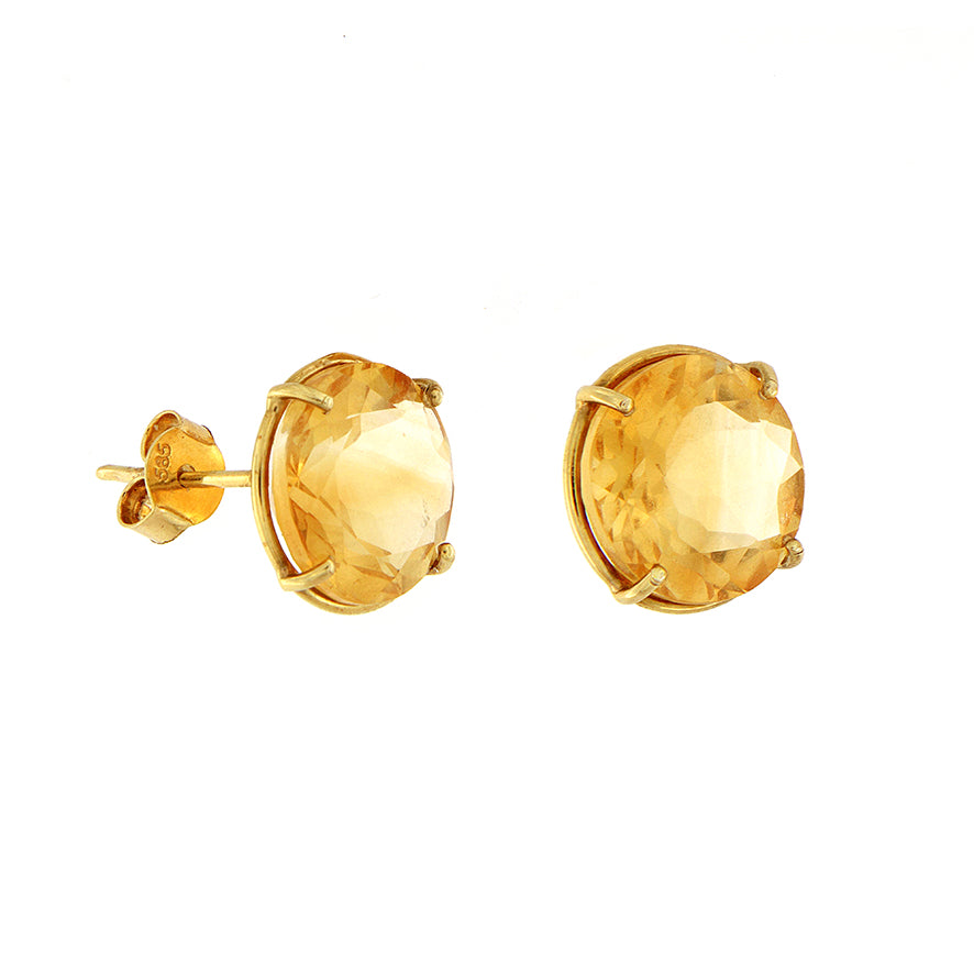 Golden Citrine Earrings