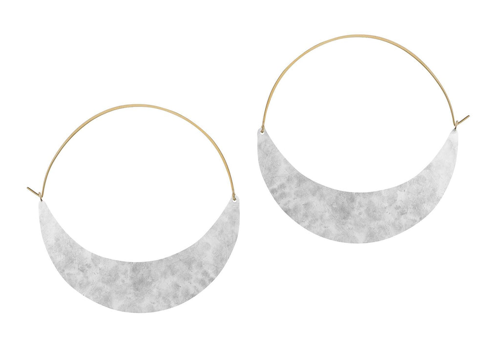 Silver Crescent 🌙  Earrings