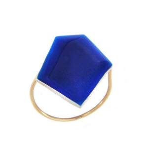 Polygon Ring Dark Blue