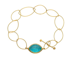 Golden Turquoise Bracelet