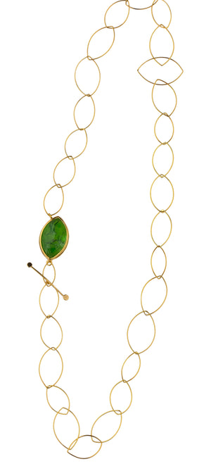 Golden Dioptase Necklace