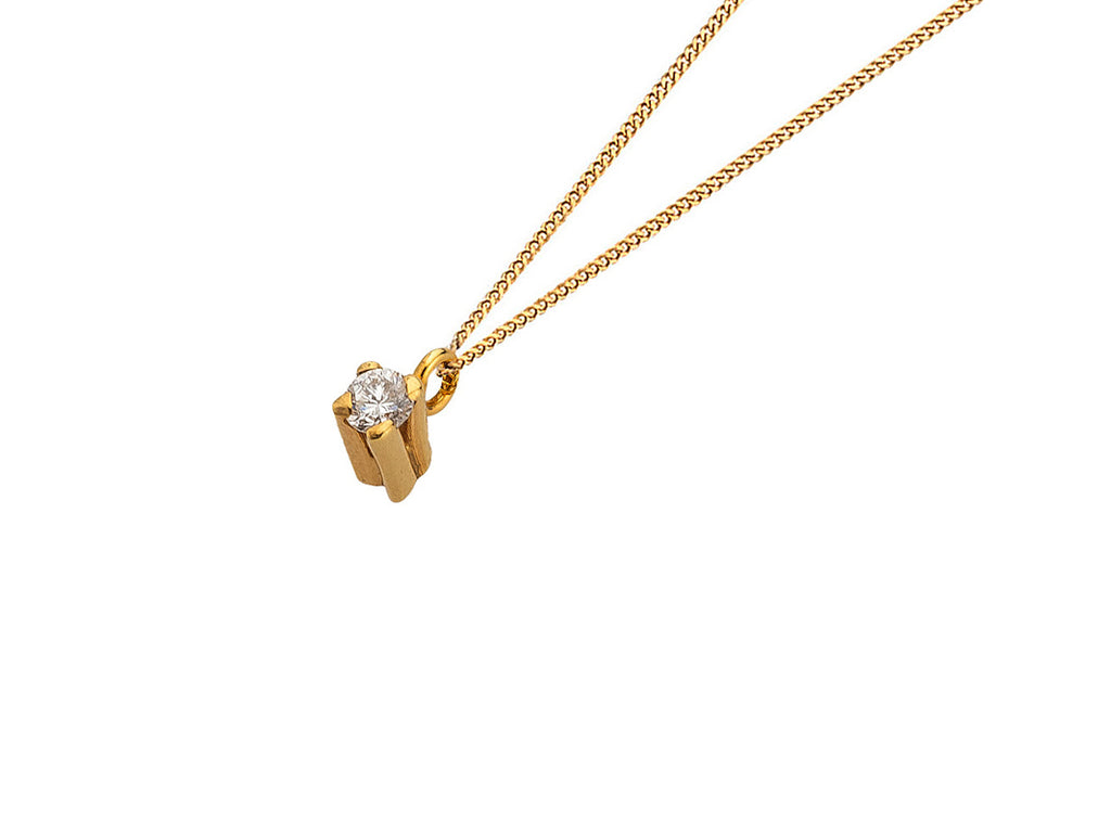 Golden Diamond Necklace