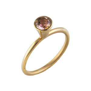 Solitaire Bell Tourmaline Ring