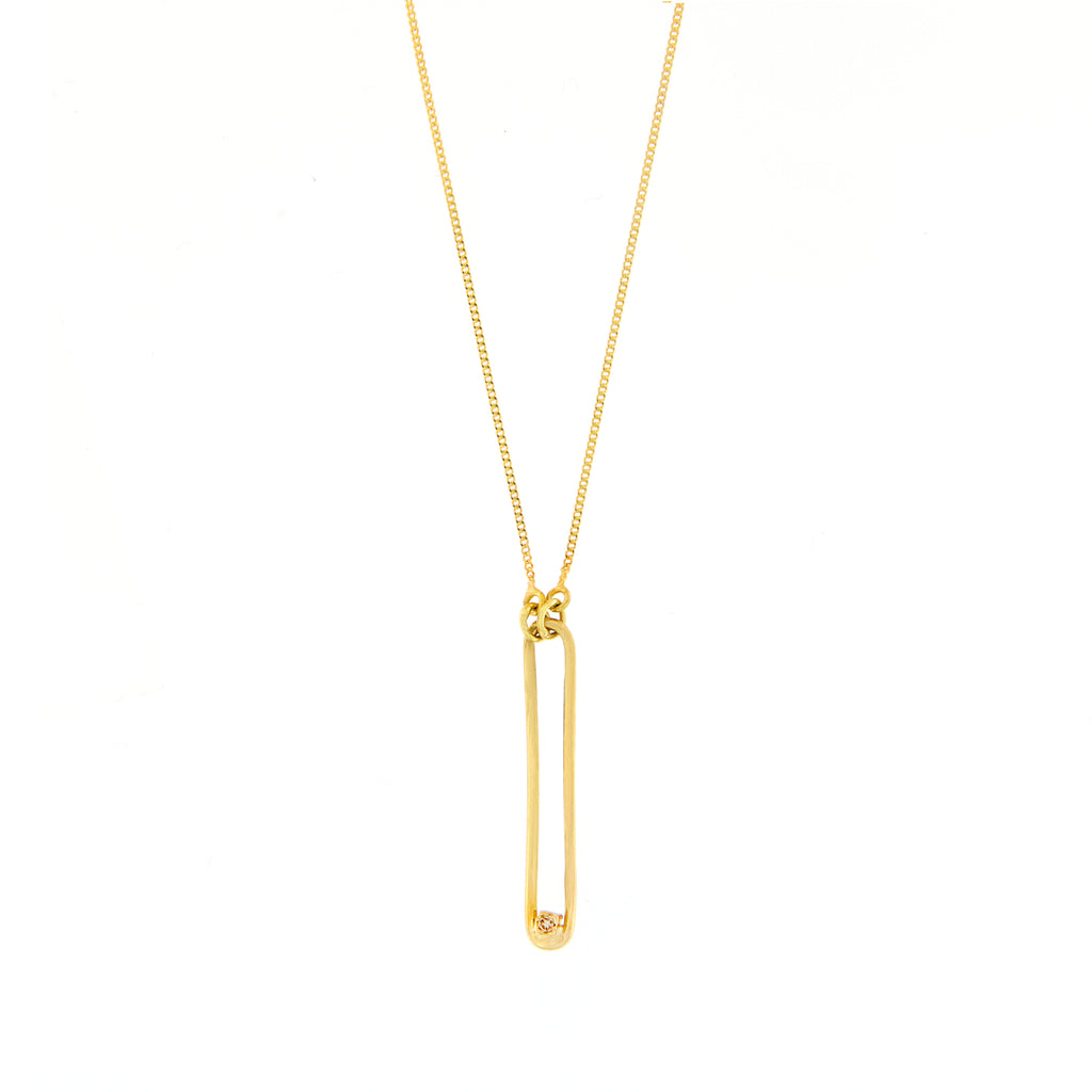 Golden Link Diamond Necklace